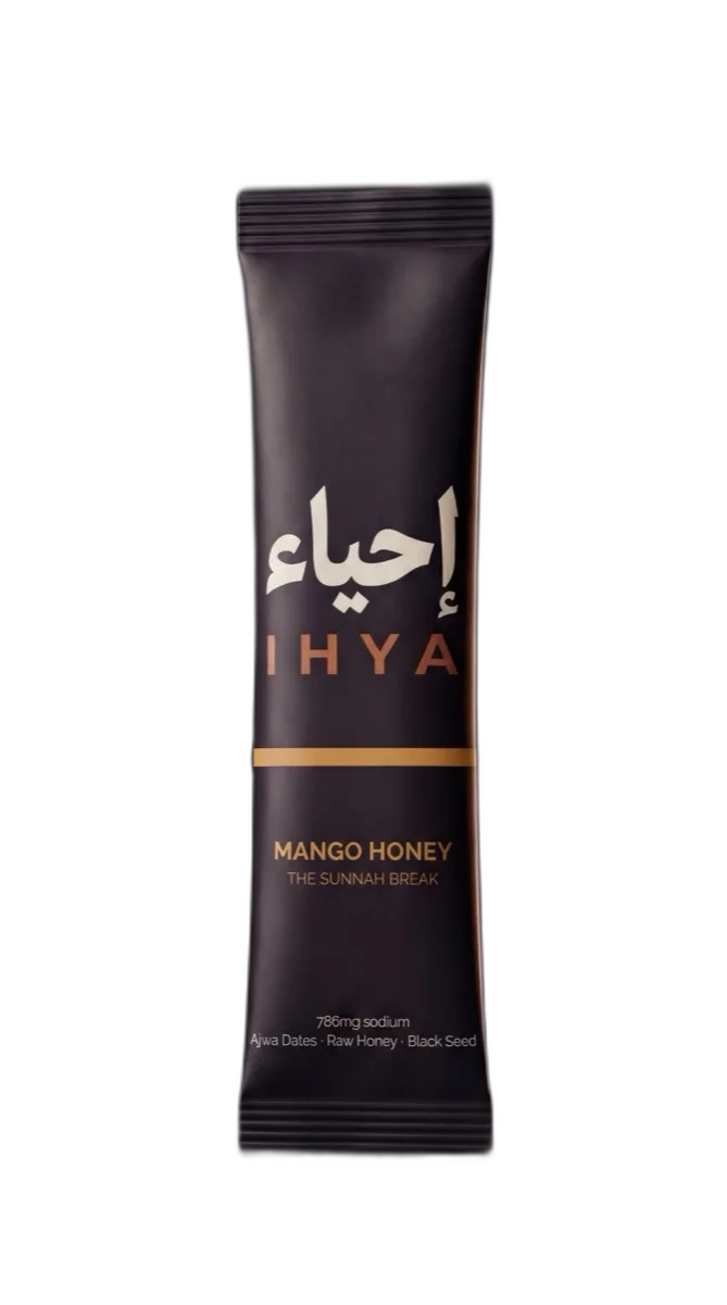 Ihya Mango Honey — sachet and box