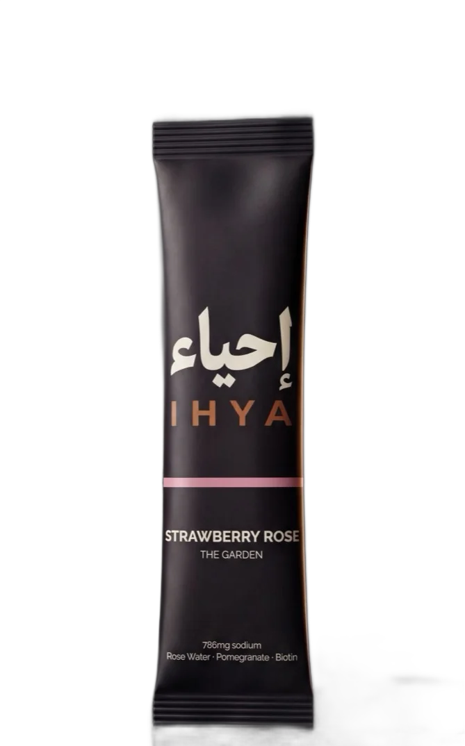 Ihya Strawberry Rose — sachet and box
